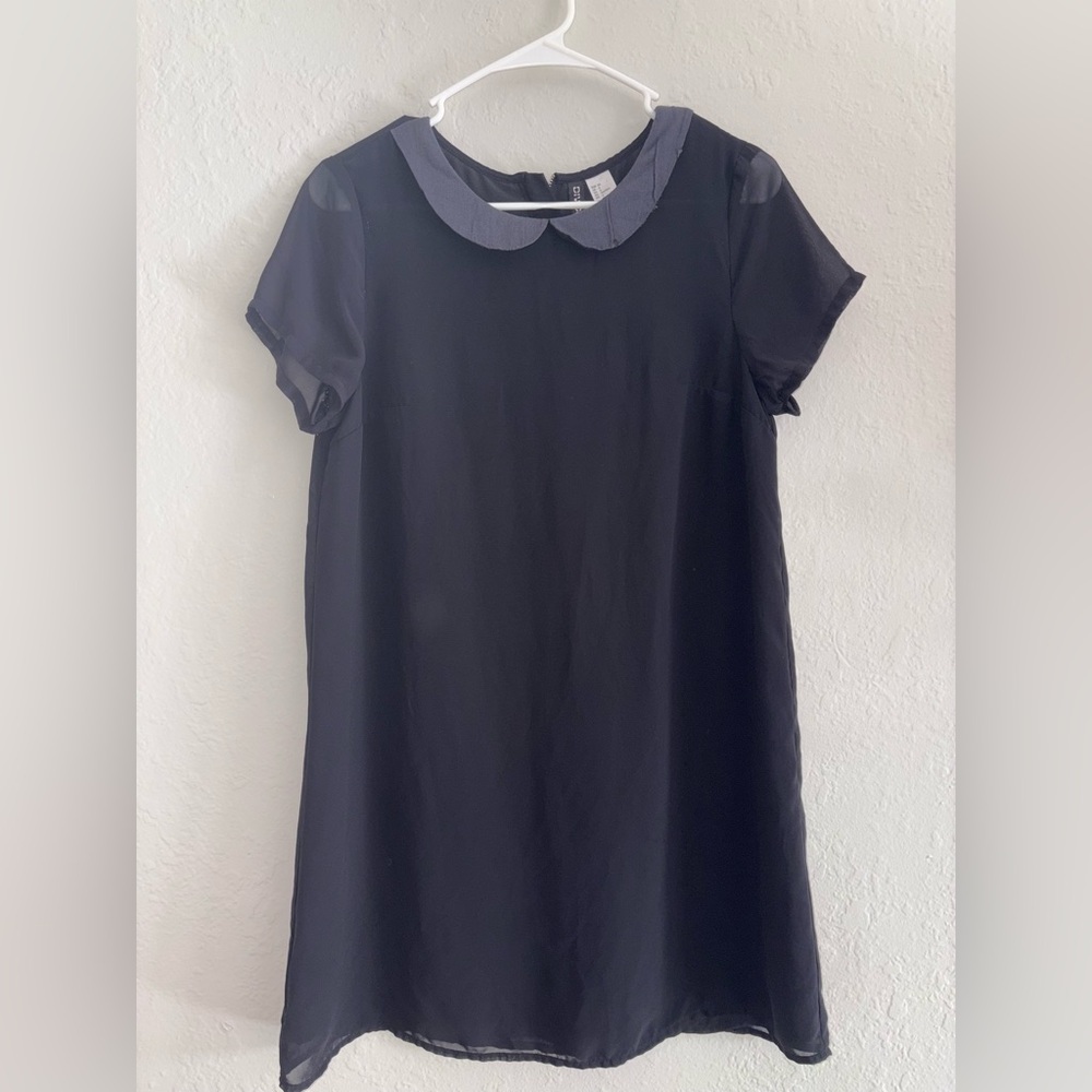 Black divided dress
